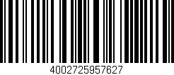 Código de barras (EAN, GTIN, SKU, ISBN): '4002725957627'