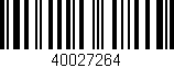 Código de barras (EAN, GTIN, SKU, ISBN): '40027264'