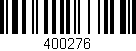 Código de barras (EAN, GTIN, SKU, ISBN): '400276'