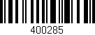 Código de barras (EAN, GTIN, SKU, ISBN): '400285'