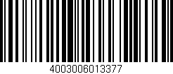 Código de barras (EAN, GTIN, SKU, ISBN): '4003006013377'