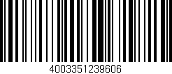 Código de barras (EAN, GTIN, SKU, ISBN): '4003351239606'