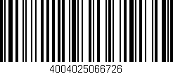 Código de barras (EAN, GTIN, SKU, ISBN): '4004025066726'