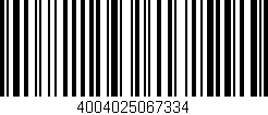 Código de barras (EAN, GTIN, SKU, ISBN): '4004025067334'