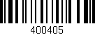 Código de barras (EAN, GTIN, SKU, ISBN): '400405'