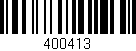 Código de barras (EAN, GTIN, SKU, ISBN): '400413'