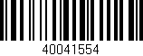 Código de barras (EAN, GTIN, SKU, ISBN): '40041554'