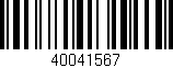 Código de barras (EAN, GTIN, SKU, ISBN): '40041567'