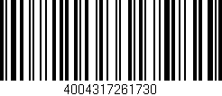 Código de barras (EAN, GTIN, SKU, ISBN): '4004317261730'