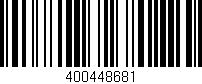 Código de barras (EAN, GTIN, SKU, ISBN): '400448681'