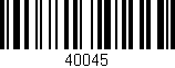 Código de barras (EAN, GTIN, SKU, ISBN): '40045'