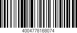 Código de barras (EAN, GTIN, SKU, ISBN): '4004778168074'