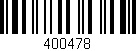 Código de barras (EAN, GTIN, SKU, ISBN): '400478'