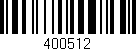 Código de barras (EAN, GTIN, SKU, ISBN): '400512'