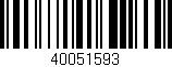 Código de barras (EAN, GTIN, SKU, ISBN): '40051593'