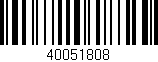 Código de barras (EAN, GTIN, SKU, ISBN): '40051808'