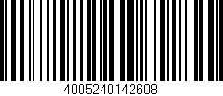 Código de barras (EAN, GTIN, SKU, ISBN): '4005240142608'