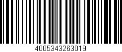 Código de barras (EAN, GTIN, SKU, ISBN): '4005343263019'