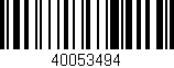 Código de barras (EAN, GTIN, SKU, ISBN): '40053494'