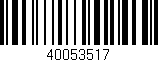 Código de barras (EAN, GTIN, SKU, ISBN): '40053517'