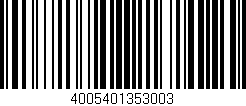 Código de barras (EAN, GTIN, SKU, ISBN): '4005401353003'
