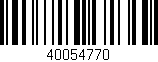 Código de barras (EAN, GTIN, SKU, ISBN): '40054770'
