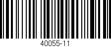 Código de barras (EAN, GTIN, SKU, ISBN): '40055-11'