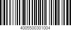 Código de barras (EAN, GTIN, SKU, ISBN): '4005500301004'
