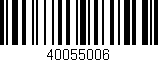 Código de barras (EAN, GTIN, SKU, ISBN): '40055006'