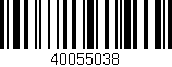 Código de barras (EAN, GTIN, SKU, ISBN): '40055038'