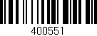 Código de barras (EAN, GTIN, SKU, ISBN): '400551'