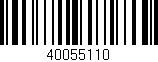 Código de barras (EAN, GTIN, SKU, ISBN): '40055110'