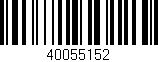 Código de barras (EAN, GTIN, SKU, ISBN): '40055152'