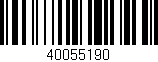 Código de barras (EAN, GTIN, SKU, ISBN): '40055190'