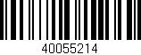 Código de barras (EAN, GTIN, SKU, ISBN): '40055214'