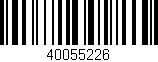 Código de barras (EAN, GTIN, SKU, ISBN): '40055226'