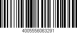 Código de barras (EAN, GTIN, SKU, ISBN): '4005556063291'