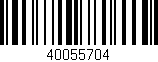 Código de barras (EAN, GTIN, SKU, ISBN): '40055704'