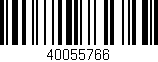 Código de barras (EAN, GTIN, SKU, ISBN): '40055766'