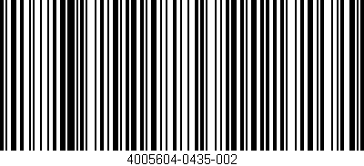 Código de barras (EAN, GTIN, SKU, ISBN): '4005604-0435-002'
