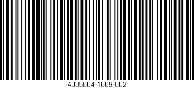 Código de barras (EAN, GTIN, SKU, ISBN): '4005604-1069-002'