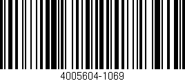 Código de barras (EAN, GTIN, SKU, ISBN): '4005604-1069'