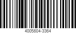 Código de barras (EAN, GTIN, SKU, ISBN): '4005604-3364'