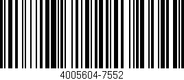 Código de barras (EAN, GTIN, SKU, ISBN): '4005604-7552'