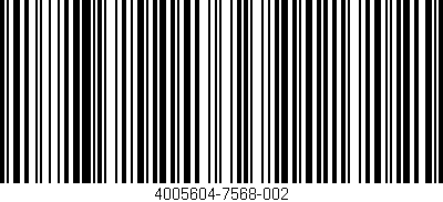 Código de barras (EAN, GTIN, SKU, ISBN): '4005604-7568-002'