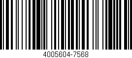 Código de barras (EAN, GTIN, SKU, ISBN): '4005604-7568'