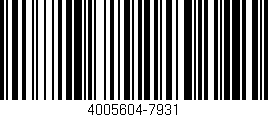 Código de barras (EAN, GTIN, SKU, ISBN): '4005604-7931'