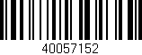 Código de barras (EAN, GTIN, SKU, ISBN): '40057152'