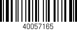 Código de barras (EAN, GTIN, SKU, ISBN): '40057165'