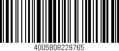 Código de barras (EAN, GTIN, SKU, ISBN): '4005808229765'